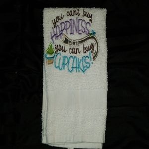 Embroidered kitchen towel